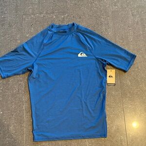 Quiksilver Men’s Royal Blue Short Sleeve Rash Guard